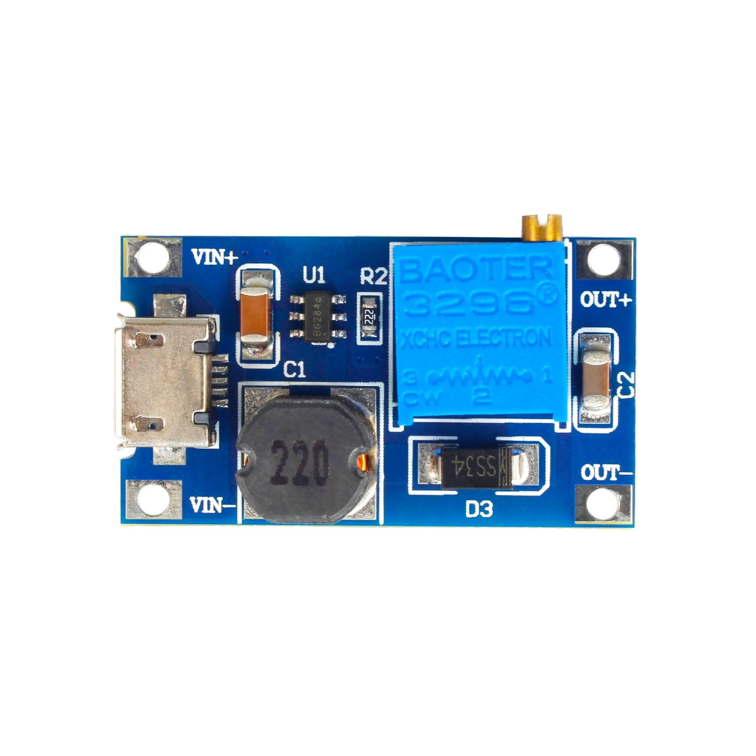 ماژول افزاینده MT3608 با سوکت میکرو