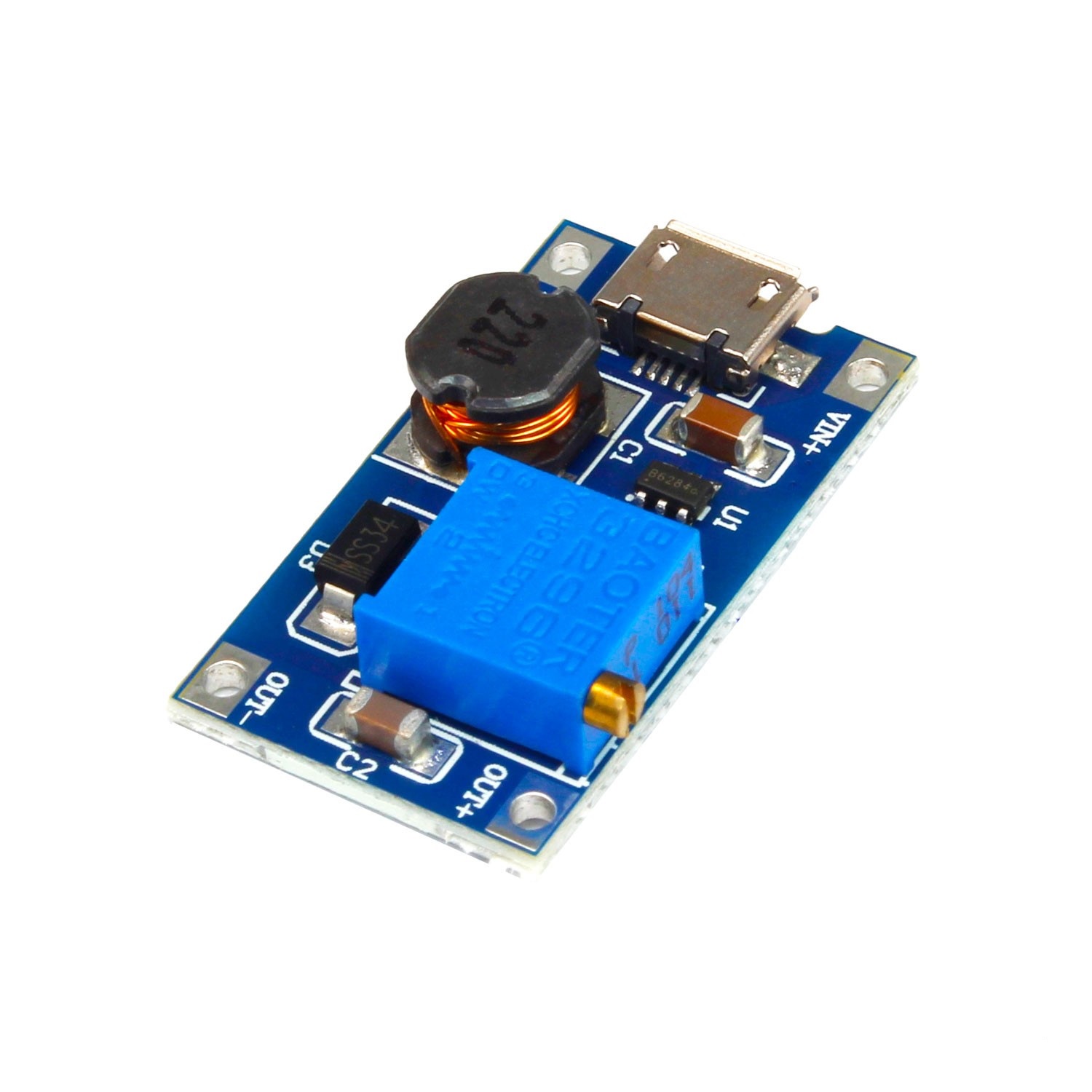 ماژول افزاینده MT3608 با سوکت میکرو