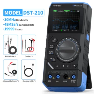 مولتی‌متر، اسیلوسکوپ و سیگنال ژنراتور دستی FNIRSI مدل DST-210