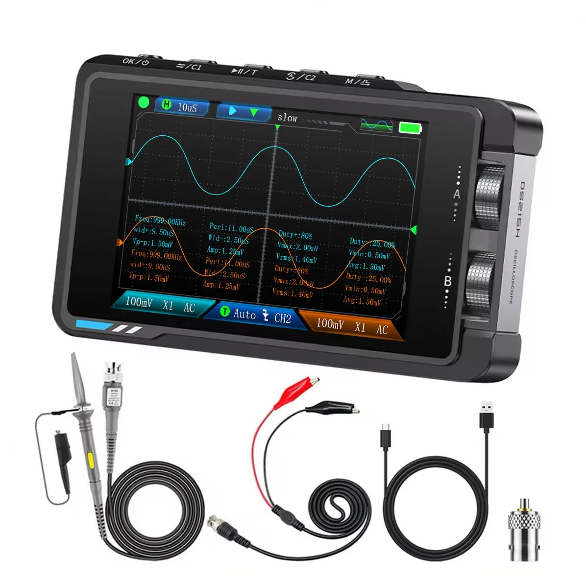 مینی اسیلوسکوپ و فانکشن ژنراتور FNIRSI مدل DS215H