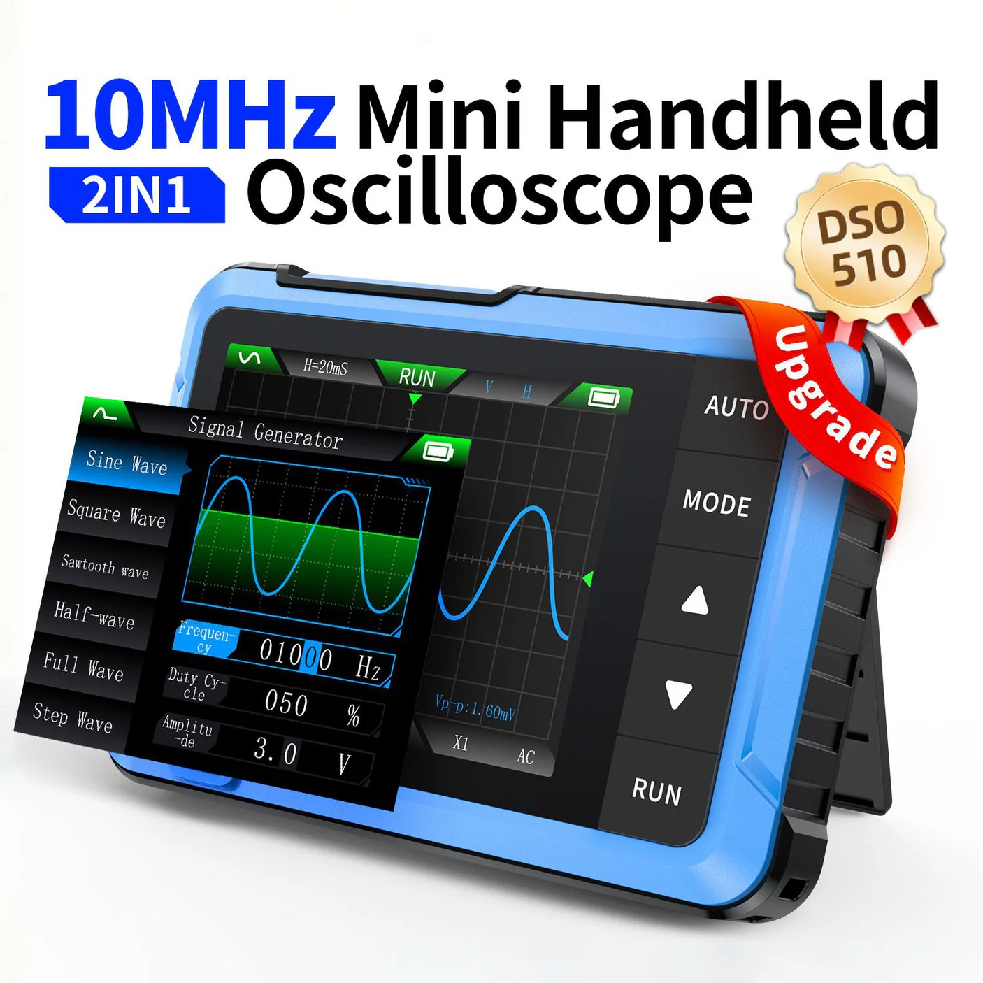 مینی اسیلوسکوپ و فانکشن ژنراتور FNIRSI مدل DSO-510